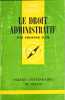 Le droit administratif. Prosper Weil