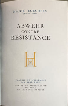 Abwehr contre résistance. Major Borchers