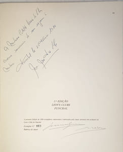 Recantos Artísticos do Funchal 1964 - 1984 - dédicacé par le peintre et numéroté 869/1000