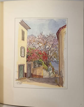 Recantos Artísticos do Funchal 1964 - 1984 - dédicacé par le peintre et numéroté 869/1000. João de Lemos Gomes