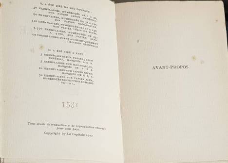Au seuil du siècle EO numérotée 1531/4000 sur papier alfa. Jacques Bainville