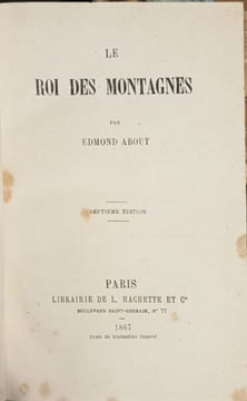 Le roi des montagnes. Edmond About