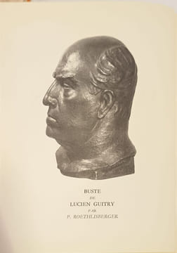 Le Comédien numéroté 123/302 illustré par des souvenirs bois gravés par henri jadoux. Sacha Guitry