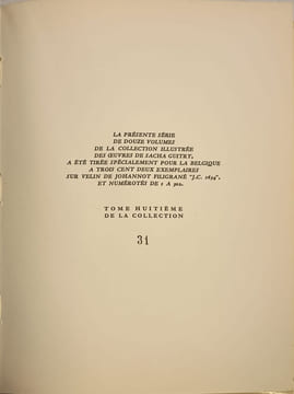 Chateaux en espagne/ illustrations de yves trevedy numéroté 31/302 bois gravés par henri jadoux. Sacha Guitry