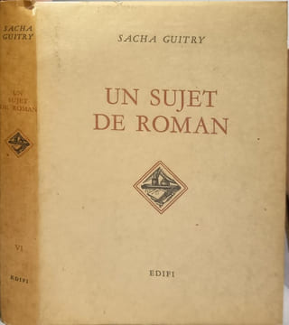 Un sujet de roman / bois graves de henri jadoux numéroté 123/302. Sacha Guitry