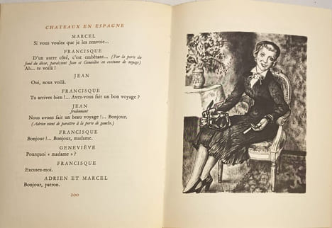 Chateaux en espagne/ illustrations de yves trevedy - numéroté 1586/2985. Sacha Guitry