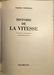 Histoire de la vitesse