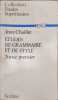 &Eacute;tudes de grammaire et de style. Tome premier. Jean Chaillet