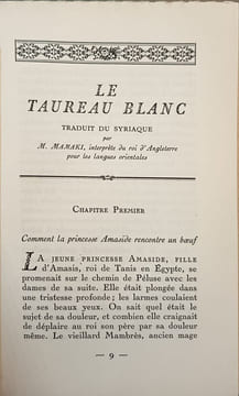 Le taureau blanc. Voltaire