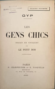 Gyp les gens chics/ images coloriées du petit Bob