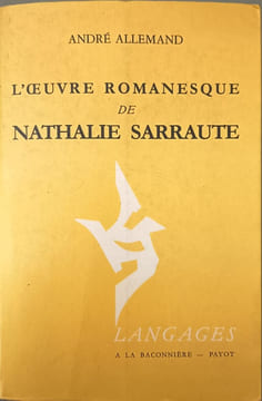L'œuvre romanesque de Nathalie Sarraute. André Allemand