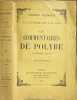 Les commentaires de Polybe. Joseph Reinach