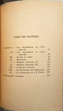 La structure de l'univers. G. J. Whitrow