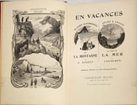 En vacances : de la montagne par A. Dauzat ; au bord de la mer par Loudemer