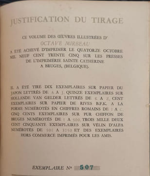 L'abbé jules / aquarelles et dessins de edy legrand - numéroté 507/3750. Octave Mirbeau