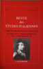 Revue des Etudes italiennes N&deg; 53 3/4. Collectif