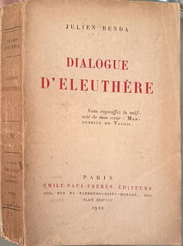 Dialogue d'eleuthère. Benda Julien