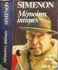 M&eacute;moires intimes. Simenon Georges  Simenon Marie-Jo