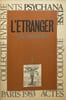 L'&Eacute;tranger : Crise-Repr&eacute;sentation - actes du colloque tenu &agrave; paris les 15 et 16 octobre 1983. Collectif