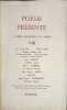 Po&eacute;sie pr&eacute;sente : Cahiers trimestriels de po&eacute;sie VIII. Li-Ta&iuml;-Po  Tou-Fou  Victor Segalen  Paul Claudel  Jean Digot  Pierre Gabriel  Jean-Pierre Geay  ...