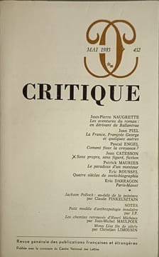 Critique. Collectif