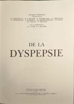 De la dyspepsie. Delaveau Pierre