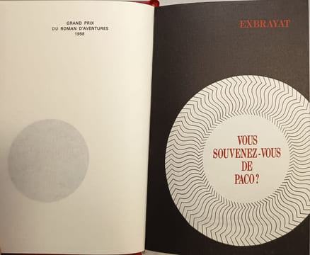 Vous souvenez-vous de Paco. Exbrayat