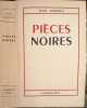 Pi&egrave;ces noires. Jean Anouilh