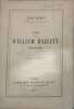 Vie de William Hazlitt l'essayiste. Jules Douady