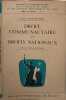 Droit communautaire et droits nationaux. Robert Saint-Esteben