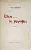 Rien ... ou presque. Lydie Outtier