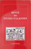 Revue des &eacute;tudes italiennes juillet decembre 2006. Collectif
