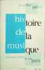 Histoire de la musique. Jacqueline Jamin