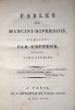 Fables de Mancini-Nivernois, publiées par l'auteur. . MANCINI-MAZARINI (Louis-Jules, Duc de Nivernais)