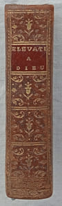 Elevations de l'âme à Dieu ou prières, tirées de la Sainte Ecriture, Chez H. L. Guérin & L.F. Delatour - Paris, 1755, nouvelle édition revue, corrigée et augmentée,contient également dans le même volume : Entretiens de l'âme avec Dieu tirés des paroles de Saint-Augustin