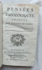 Pensées théologiques relatives aux erreurs du temps, Chez Humblot, libraire, 1769. (Dom Nicolas Jamin)