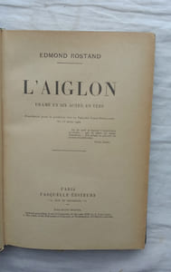 L'Aiglon, Fasquelle éditeurs, (1900), première édition