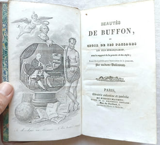 (Buffon), Beautés de Buffon ou choix de ses passages les plus remarquables sous le rapport de la pensée et du style, Librairie enfantine et juvénile de Pierre Maumus, à Paris, non daté