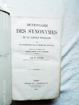 Dictionnaire des synonymes de la langue française, avec une introduction sur la théorie des synonymes, Librairie de L. Hachette et cie, 1858. M. ...