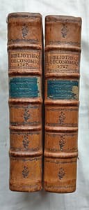 Bibliothèque physico-économique instructive et amusante, année 1787 ou 6e année, en 2 tomes, contenant des Mémoires et observations pratiques sur l'Economie rurale, les nouvelles découvertes les plus intéressantes dans les arts utiles et agréables ; la description et la figure de nouvelles machines, des instruments qu'on doit y employer, d'après les expériences des Auteurs qui les ont imaginées, des recettes, pratiques, procédés, médicaments nouveaux, externes ou internes qui peuvent intéresser les hommes et les animaux ; les moyens d'arrêter les incendies et autres événements provenans des vices et des alterations de l'air ; de nouvelles vues sur plusieurs points d'économie domestique et en général sur tous les objets d'utilité et d'agréments dans la vie civile et privée etc, A Paris, chez Buisson, 1787