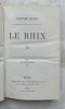 Le Rhin, Librairie de L. Hachette, 1858, tomes III et IV en 1 vol. Victor Hugo