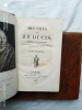 Oeuvres, en 3 tomes, chez Nepveu, libraire, Paris, 1813. Jean-François Ducis. 