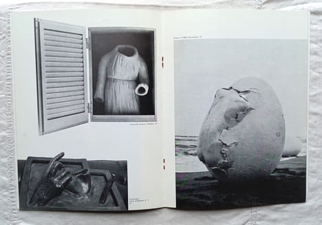 L'Homme et son empreinte, catalogue d'exposition, Imprimerie Serg, 1974, avec des reproductions d'oeuvre de Man Ray / César / Rebeyrolle.... ...
