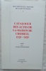 Catalogue des actes de la Maison de Choiseul (1125-1425), Cahiers haut-marnais - Chaumont, "Documents sur l'Histoire de la Haute-Marne I", 1990. ...