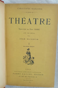 Théâtre, en 2 volumes, Albert Savine éditeur, 1889