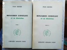 Benjamin Constant et sa doctrine, tomes 1 et 2. Paul Bastid