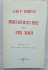 Etudes sur le XVIe si&egrave;cle pour Alfred Glauser, A.G. Nizet - Paris, Textes et intertextes, 1979. Floyd Gray et Marcel Tetel (&eacute;dit&eacute;es par) / Alfred ...