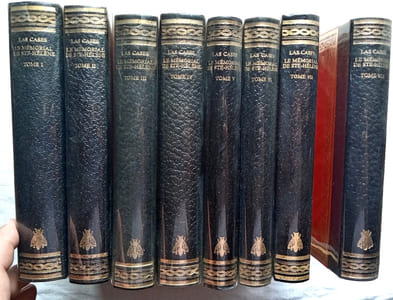 Le Mémorial de Sainte Hélène, en 8 volumes, édition nominative et numérotée, achevé d'imprimer le 10 mars 1965 sur les presses de l'Imprimerie Tournon