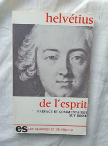 De l'esprit, Editions Sociales, "Les Classiques du peuple", 1968