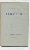 Ferveur, A la jeune Parque - Paris, 1928. Mathilde Pomès / (Paul Valéry)